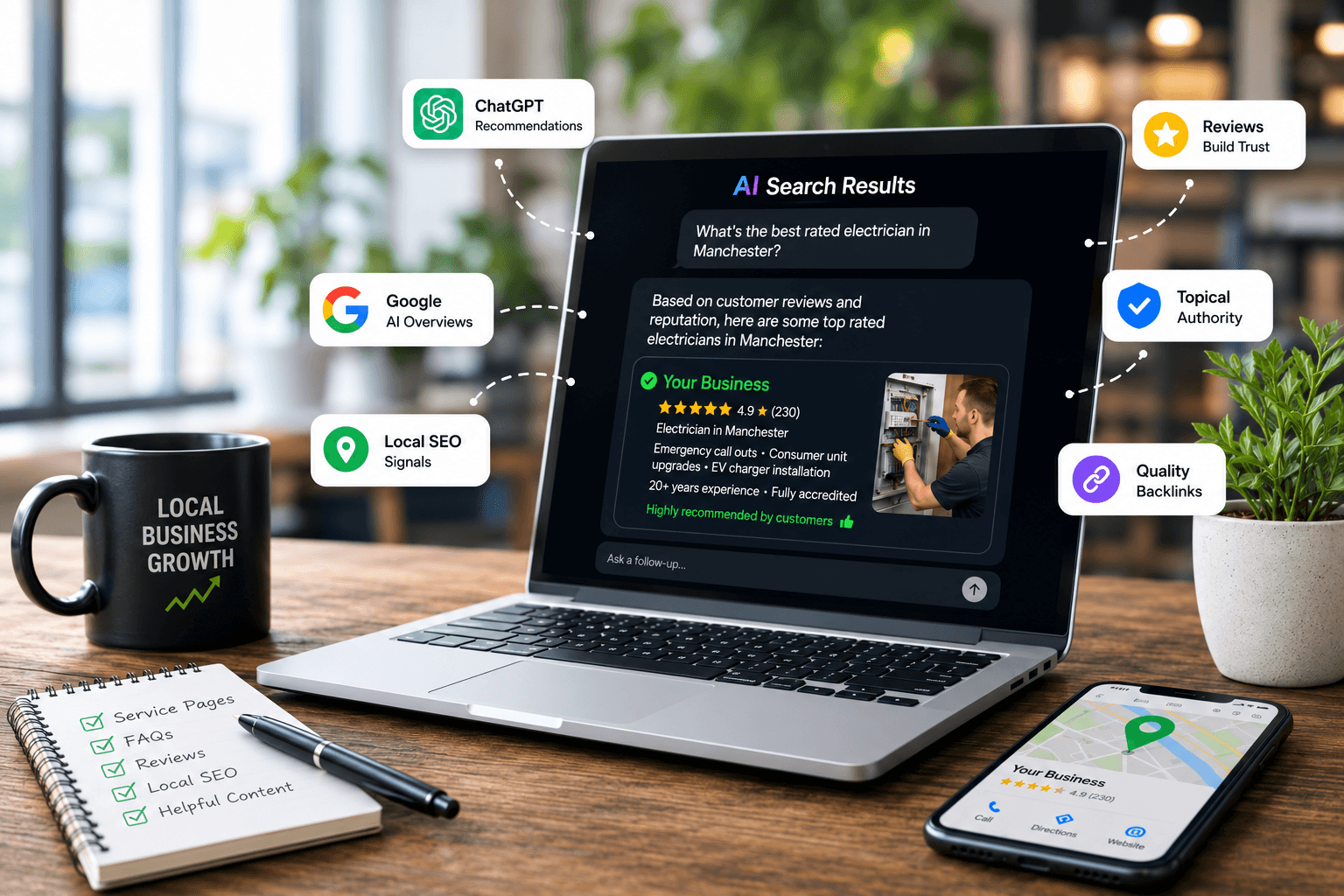 How to Optimise Your Local Business Website for AI Search